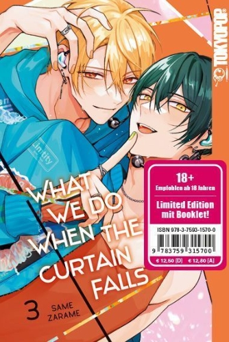 Buchcover und Innenansicht für das Buch: What We Do When the Curtain Falls 03 - Limited Edition