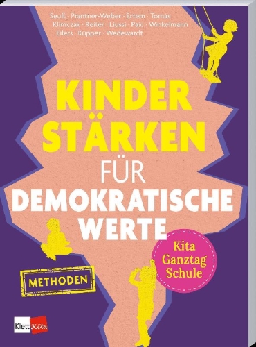 Buchcover und Innenansicht für das Buch: Kinder stärken für demokratische Werte