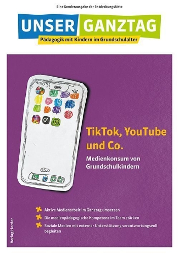 Buchcover und Innenansicht für das Buch: TikTok, YouTube & Co.