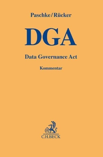 Buchcover und Innenansicht für das Buch: Data Governance Act. DGA