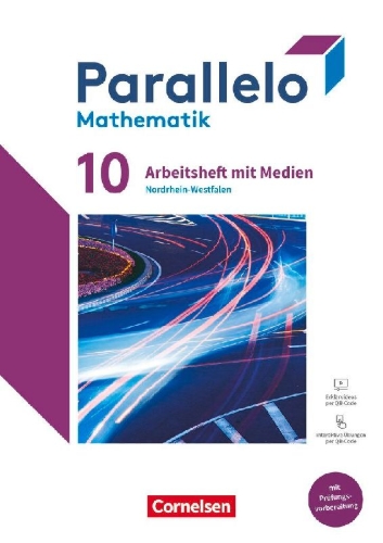 Buchcover und Innenansicht für das Buch: Parallelo 10. Schuljahr - Nordrhein-Westfalen - Ausgabe 2022 - Arbeitsheft mit Medien und Lösungen