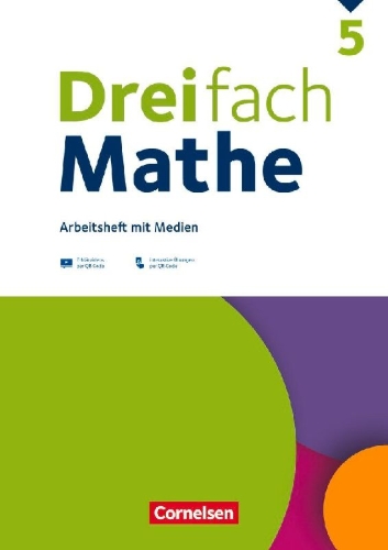 Buchcover und Innenansicht für das Buch: Dreifach Mathe - Ausgabe 2021 - 5. Schuljahr