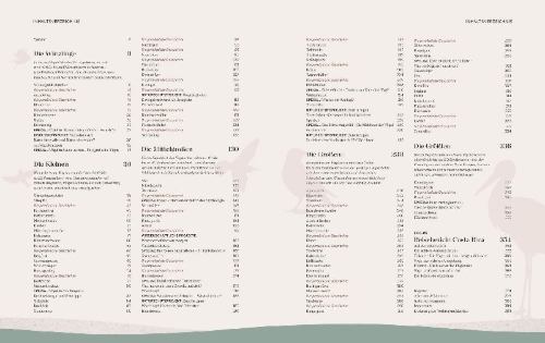 Buchcover und Innenansicht für das Buch: Die magische Welt unserer Vögel