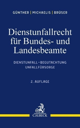 Buchcover und Innenansicht für das Buch: Dienstunfallrecht für Bundes- und Landesbeamte