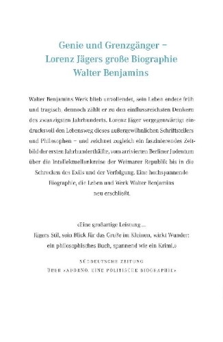 Buchcover und Innenansicht für das Buch: Walter Benjamin