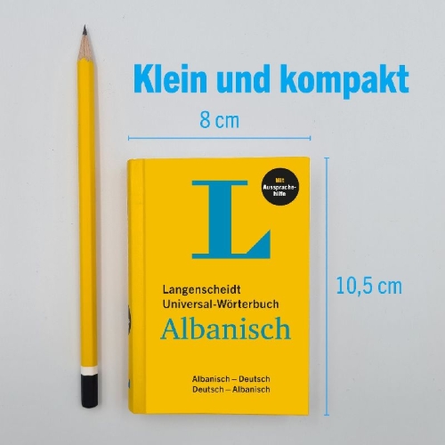 Buchcover und Innenansicht für das Buch: Langenscheidt Universal-Wörterbuch Albanisch
