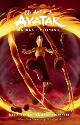Buchcover und Innenansicht für das Buch: Avatar - Der Herr der Elemente: Das Artwork der Animationsserie