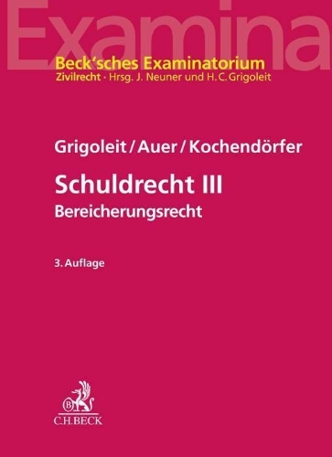 Buchcover und Innenansicht für das Buch: Schuldrecht III