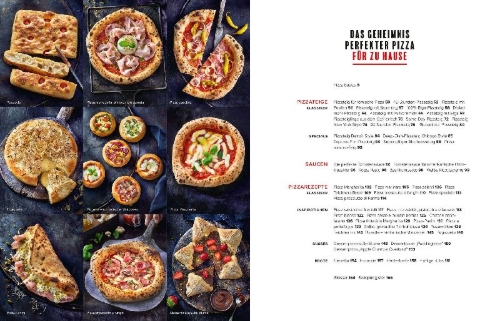 Buchcover und Innenansicht für das Buch: Pizza Passion