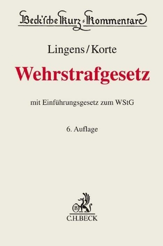 Buchcover und Innenansicht für das Buch: Wehrstrafgesetz