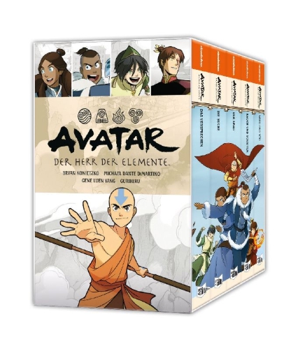 Buchcover und Innenansicht für das Buch: Avatar - Der Herr der Elemente