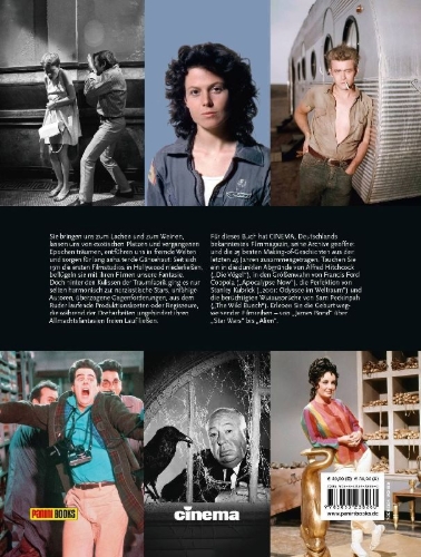 Buchcover und Innenansicht für das Buch: Cinema präsentiert Making Of - Hinter den Kulissen der größten Filmklassiker aller Zeiten