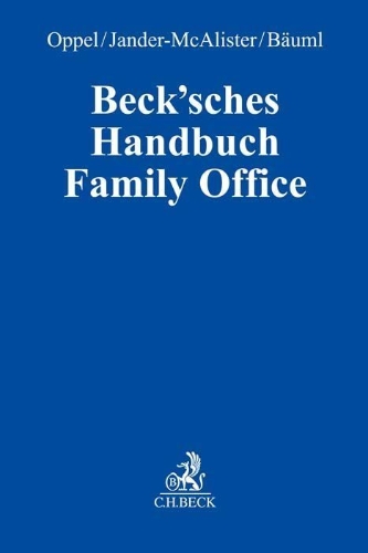 Buchcover und Innenansicht für das Buch: Beck'sches Handbuch Family Office