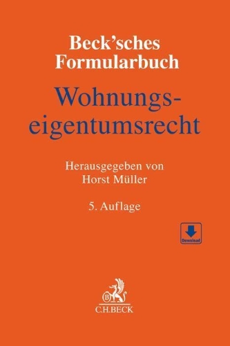 Buchcover und Innenansicht für das Buch: Beck'sches Formularbuch Wohnungseigentumsrecht