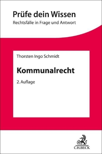 Buchcover und Innenansicht für das Buch: Kommunalrecht