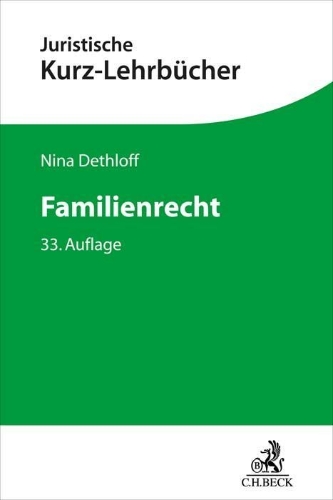 Buchcover und Innenansicht für das Buch: Familienrecht