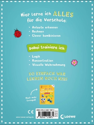Buchcover und Innenansicht für das Buch: Das alles kann ich schon! - Vorschule