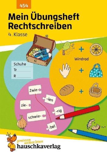 Buchcover und Innenansicht für das Buch: Mein Übungsheft Rechtschreiben 4. Klasse