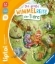 Buchcover und Innenansicht für das Buch: tiptoi® Die große Wimmelreise der Tiere