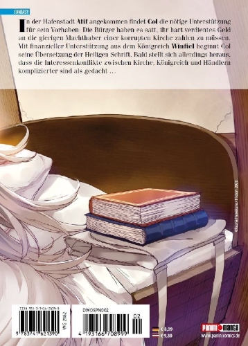 Buchcover und Innenansicht für das Buch: Spice & Wolf: Die Abenteuer von Col und Miyuri 02