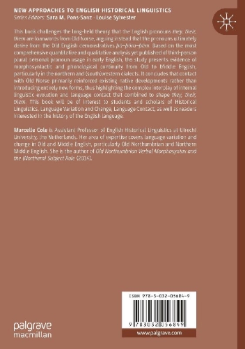Buchcover und Innenansicht für das Buch: The Early History of they
