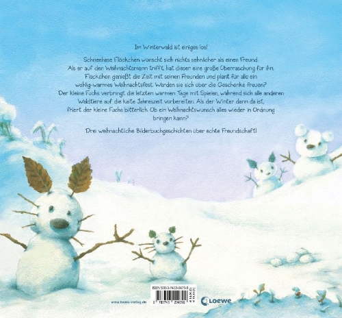 Buchcover und Innenansicht für das Buch: Weihnachtszauber im Winterwald