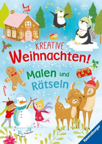 Buchcover und Innenansicht für das Buch: Magical Christmas Activity Book