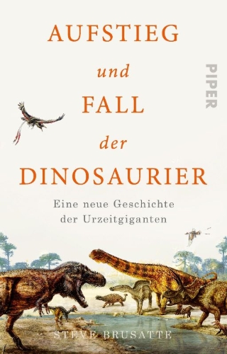 Buchcover und Innenansicht für das Buch: Aufstieg und Fall der Dinosaurier