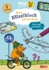 Buchcover und Innenansicht für das Buch: Frag doch mal ... die Maus: Mein Rätselblock mit der Maus - Fahrzeuge und Verkehr