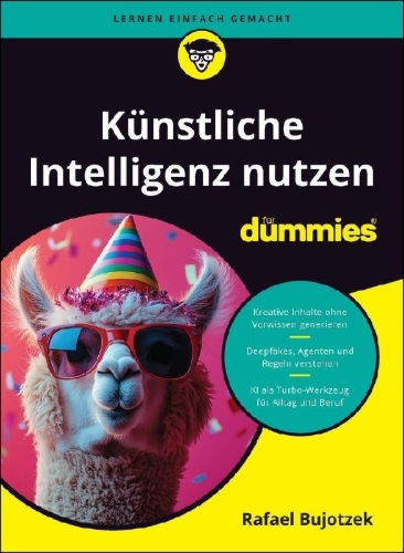 Buchcover und Innenansicht für das Buch: Künstliche Intelligenz nutzen für Dummies