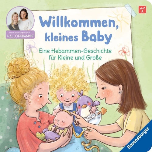 Buchcover und Innenansicht für das Buch: Willkommen, kleines Baby