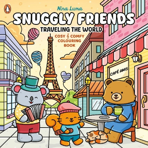 Buchcover und Innenansicht für das Buch: Snuggly Friends - Traveling the World