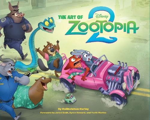 Buchcover und Innenansicht für das Buch: Disney The Art of Zootopia 2