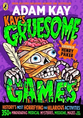 Buchcover und Innenansicht für das Buch: Kay's Gruesome Games