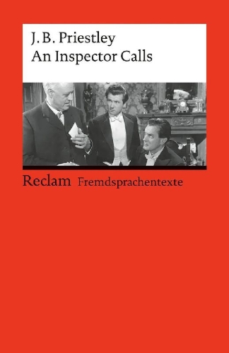 Buchcover und Innenansicht für das Buch: An Inspector Calls