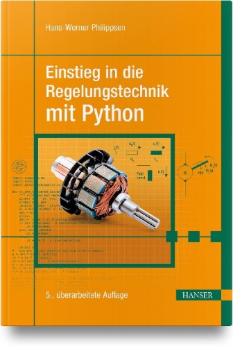 Buchcover und Innenansicht für das Buch: Einstieg in die Regelungstechnik mit Python