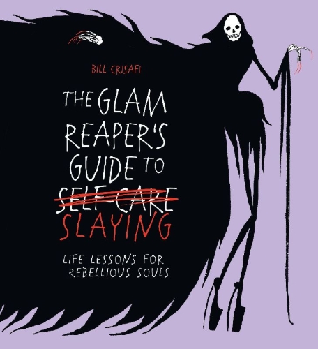 Buchcover und Innenansicht für das Buch: The Glam Reaper's Guide to Slaying
