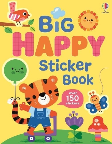 Buchcover und Innenansicht für das Buch: Big Happy Sticker Book
