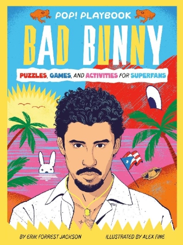 Buchcover und Innenansicht für das Buch: Pop! Playbook: Bad Bunny