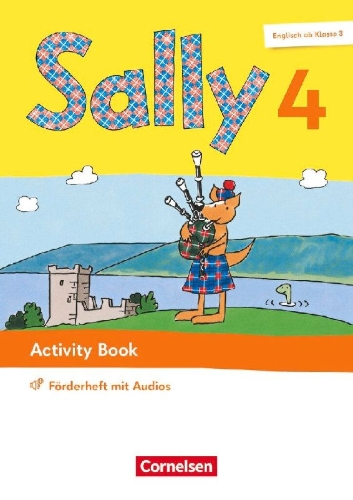 Buchcover und Innenansicht für das Buch: Sally - Englisch ab Klasse 3 - 4. Schuljahr - Zu Ausgabe 2023 und Ausgabe Baden-Württemberg 2025 - Activity Book Förderheft- Mit Audios, Wortschatzheft und Portfolio-Heft