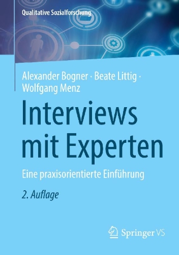 Buchcover und Innenansicht für das Buch: Interviews mit Experten