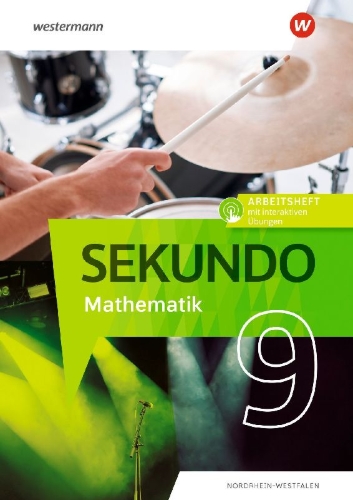 Buchcover und Innenansicht für das Buch: Sekundo - 9. Arbeitsheft mit interaktiven Übungen für NRW
