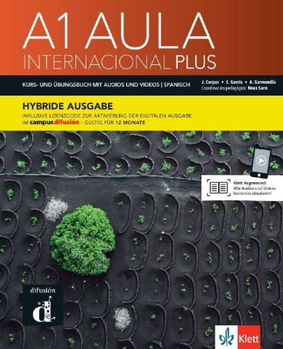 Buchcover und Innenansicht für das Buch: Aula internacional Plus 1 A1 - Hybride Ausgabe