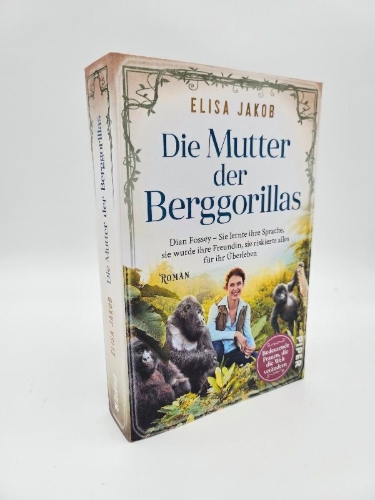 Buchcover und Innenansicht für das Buch: Die Mutter der Berggorillas