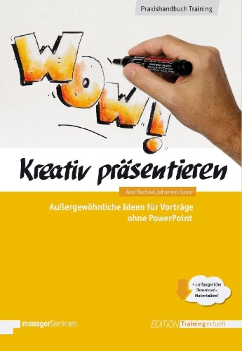 Buchcover und Innenansicht für das Buch: Kreativ präsentieren