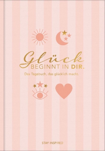 Buchcover und Innenansicht für das Buch: Das Tagebuch das glücklich macht (Special Edition): 6 Minuten am Tag für mehr Glück, Positivität, Dankbarkeit und Erfolg. Dankbarkeitstagebuch zum Ausfüllen für jeden Tag. 6 Minuten Tagebuch für mehr Achtsamkeit. 12 Wochen Tagebuch in rosa