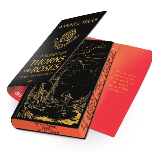 Buchcover und Innenansicht für das Buch: A Court of Thorns and Roses