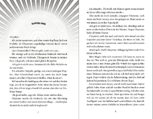 Buchcover und Innenansicht für das Buch: Onyeka and the Academy of the Sun
