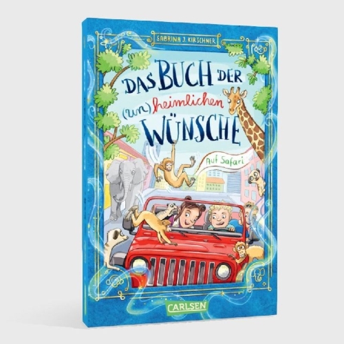 Buchcover und Innenansicht für das Buch: Das Buch der (un)heimlichen Wünsche 1: Auf Safari