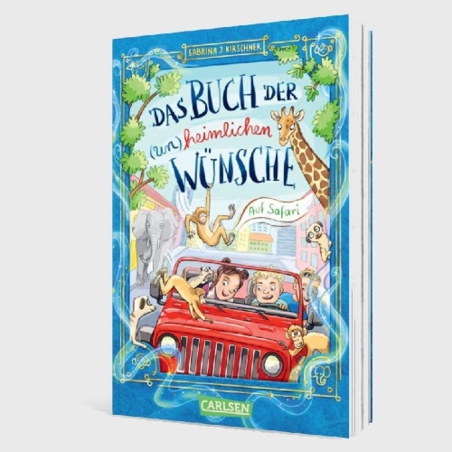 Buchcover und Innenansicht für das Buch: Das Buch der (un)heimlichen Wünsche 1: Auf Safari